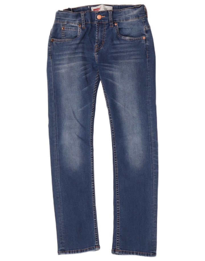 Levi's Boys 511 Slim Jeans 9-10 Anos W24 L27 Azul Algodão