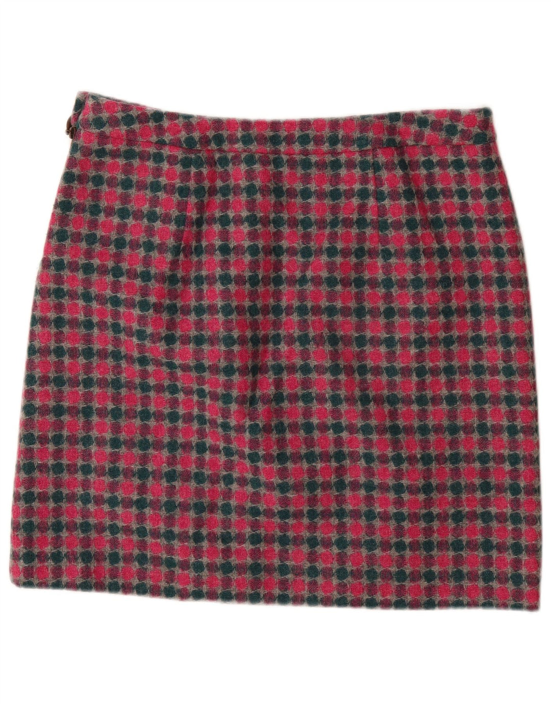 Minissaia feminina LAURA ASHLEY Reino Unido 16 grande W36 lã manchada multicolorida