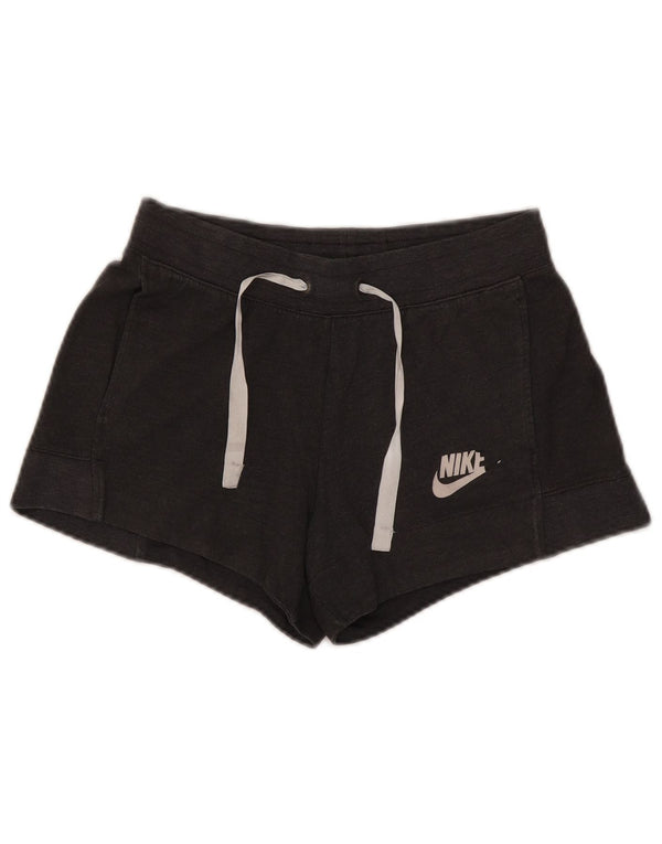 Shorts esportivos femininos Nike UK 10 poliéster cinza pequeno