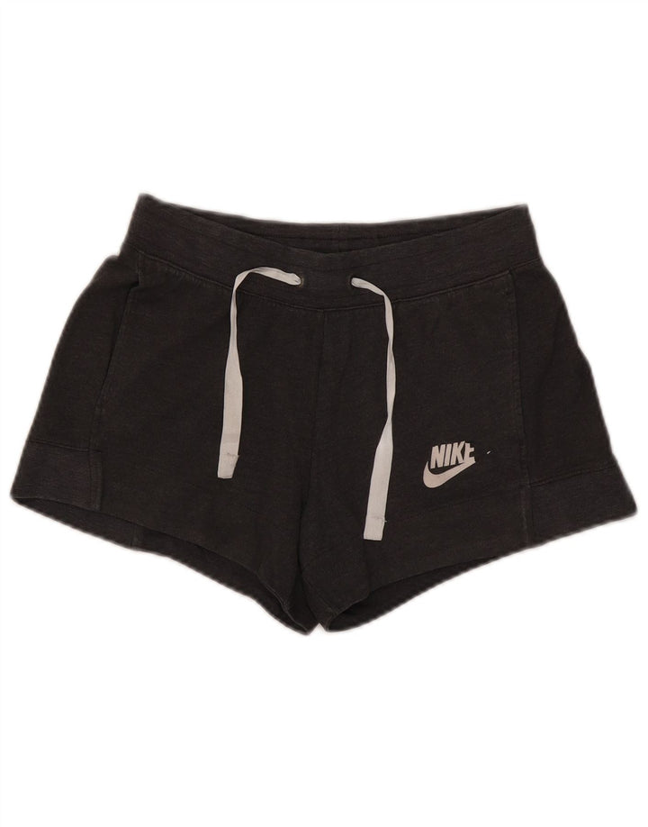 Shorts esportivos femininos Nike UK 10 poliéster cinza pequeno