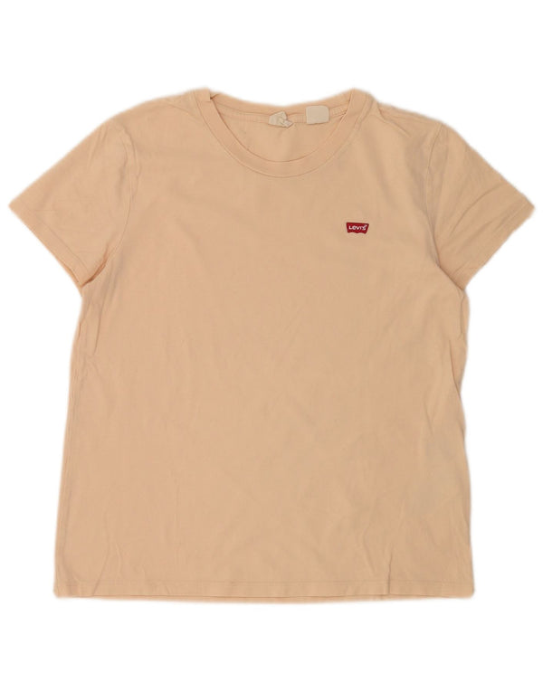 Camiseta masculina Levi's Top pequeno algodão bege
