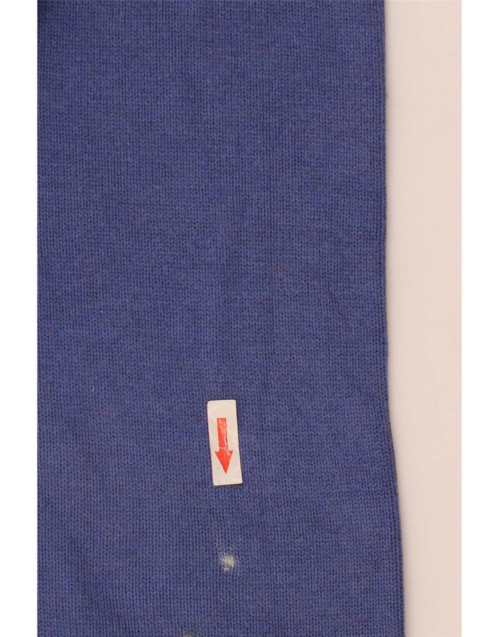 Suéter masculino Gant com gola redonda e algodão azul médio