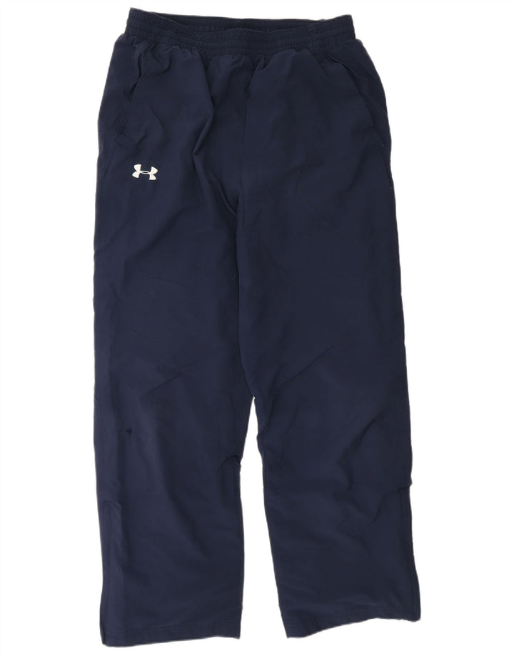 Calça de treino masculina UNDER ARMOUR grande poliéster azul marinho