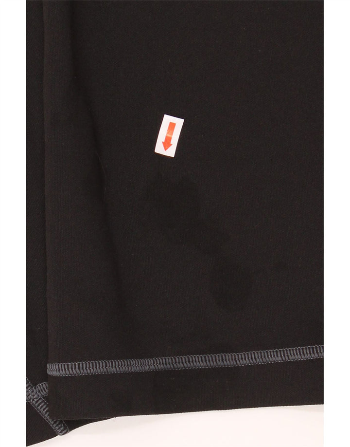 PUMA Mens Top Manga Longa Grande Algodão Preto