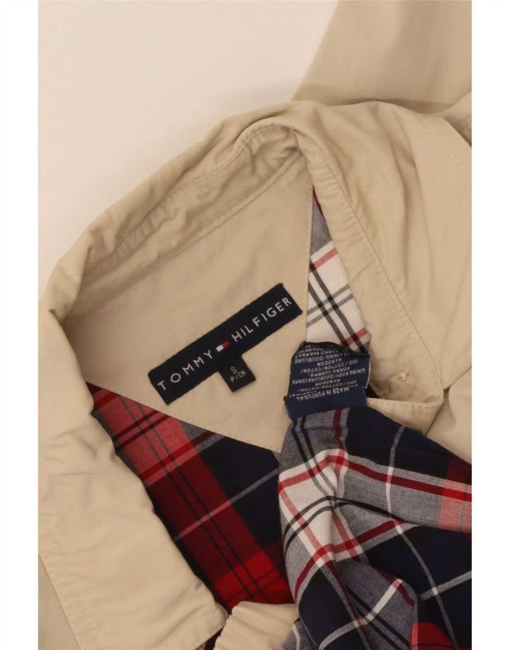 Jaqueta bomber masculina Tommy Hilfiger Reino Unido 36 algodão bege pequeno