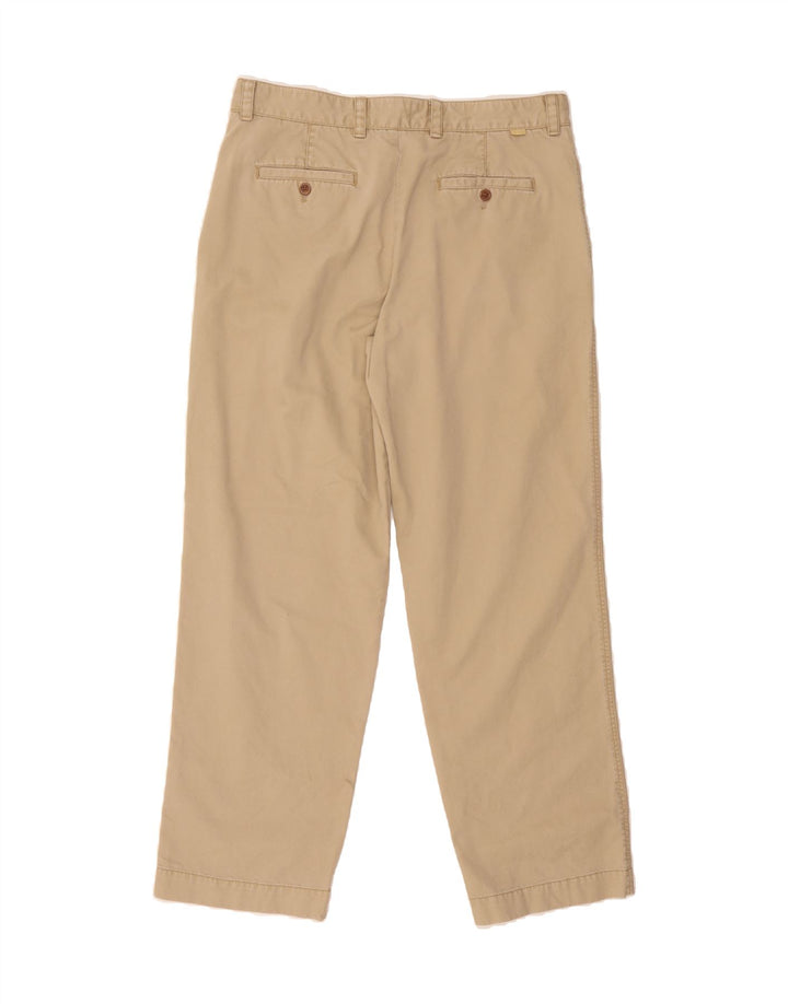 IZOD Mens Straight Chino Trousers W36 L34 Beige Cotton Vintage Izod and Second-Hand Izod from Messina Hembry 