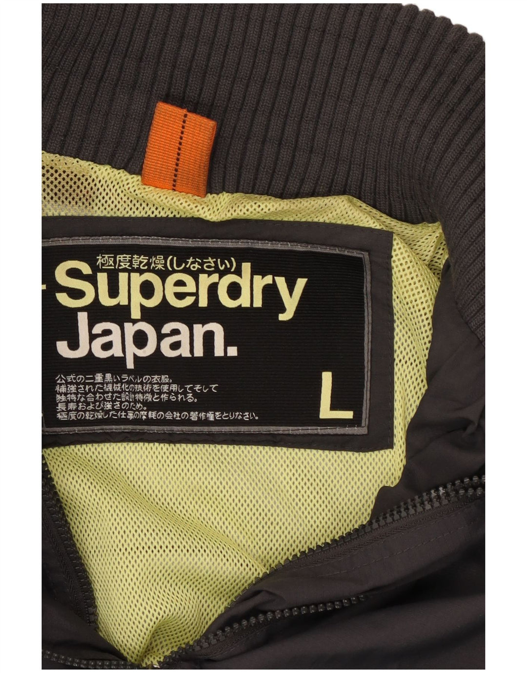 Jaqueta corta-vento feminina SUPERDRY UK 16 grande cinza nylon