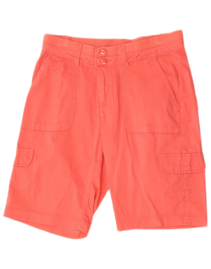 Shorts cargo feminino Lee com ajuste relaxado EUA 6 médio W30 algodão vermelho