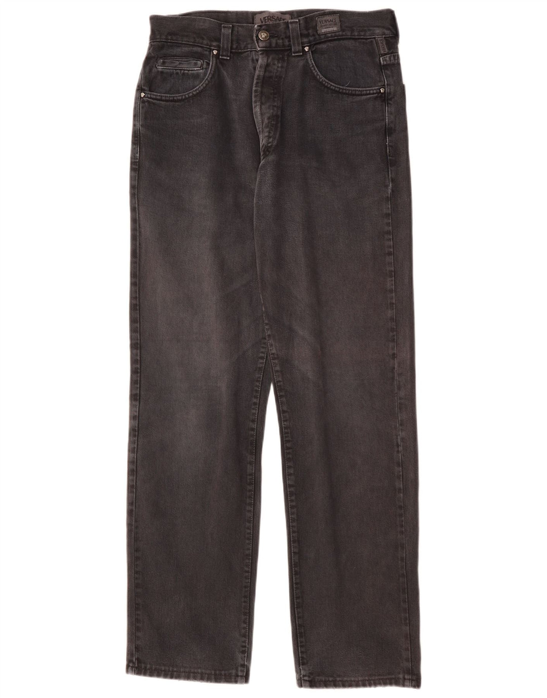 Calça jeans reta masculina VERSACE W34 L31 algodão cinza