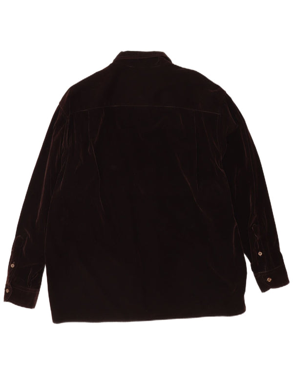 Camisa masculina de veludo Pal Zileri 2XL viscose marrom
