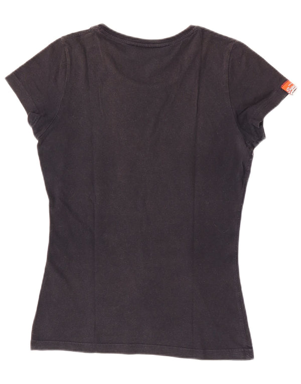 Camiseta gráfica feminina Superdry UK 6 XS preta