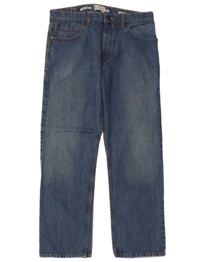 Jeans retos masculinos Marks & Spencer W34 L29 algodão azul