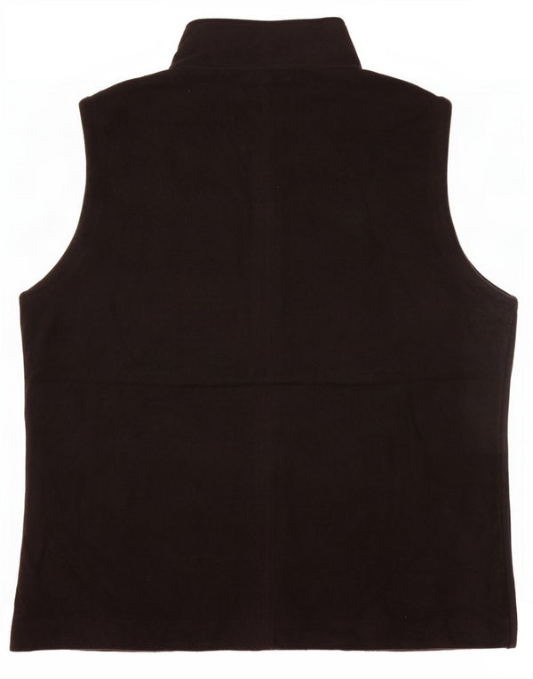 Trigema Womens Fleece Gilet UK 14 Médio Preto Poliéster
