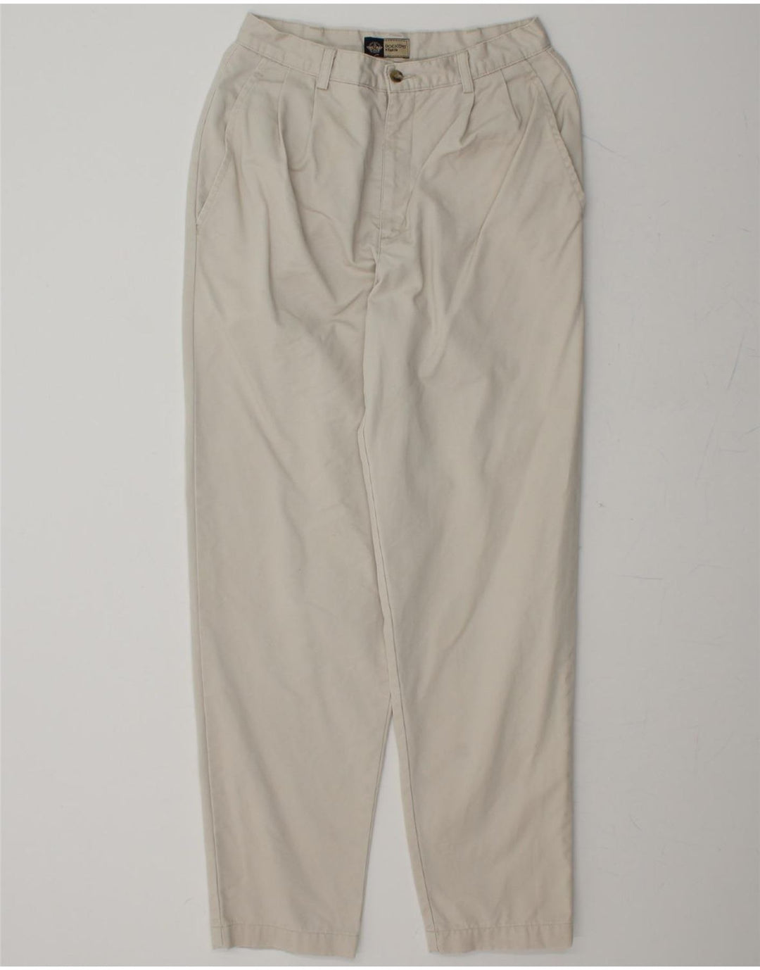DOCKERS Womens Pegged Chino Trousers US 8 Medium W28 L30 Off White Cotton Vintage Dockers and Second-Hand Dockers from Messina Hembry 