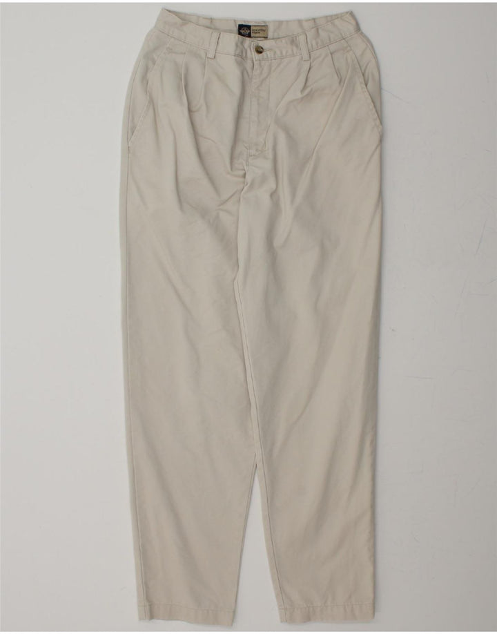 DOCKERS Womens Pegged Chino Trousers US 8 Medium W28 L30 Off White Cotton Vintage Dockers and Second-Hand Dockers from Messina Hembry 
