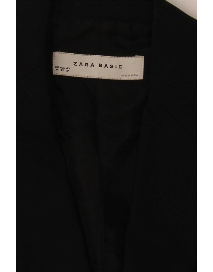 Jaqueta blazer feminina Zara com 1 botão EU 34 2XS preta