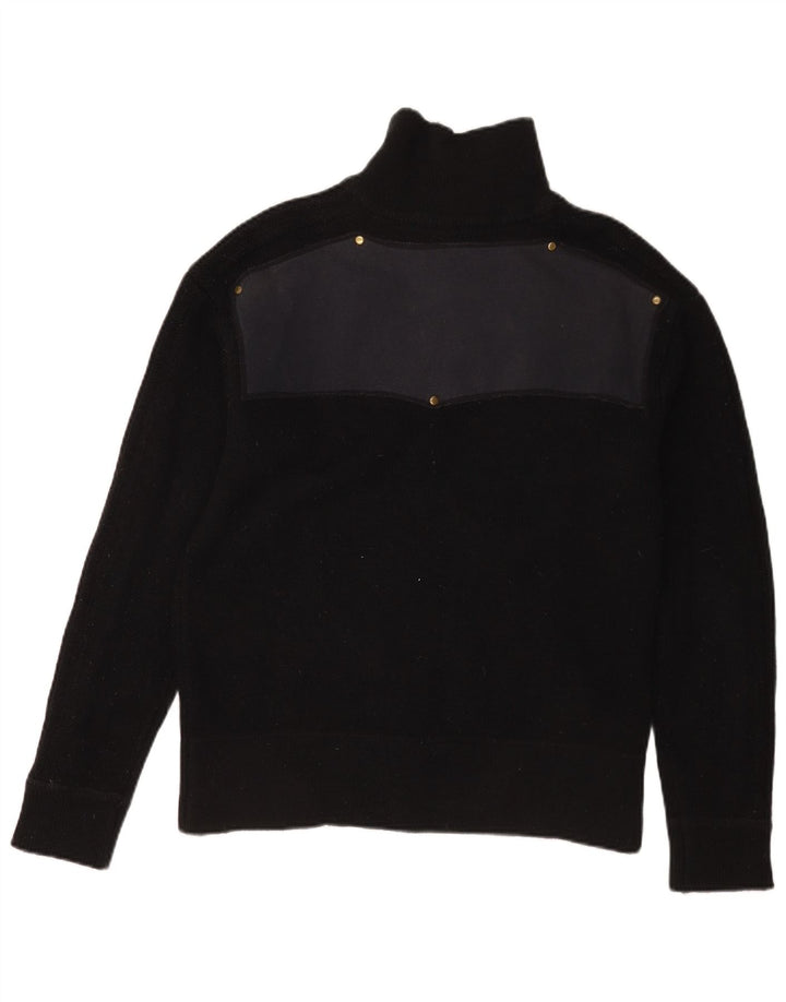 Suéter cardigã masculino Dickies gráfico médio preto lã colorblock