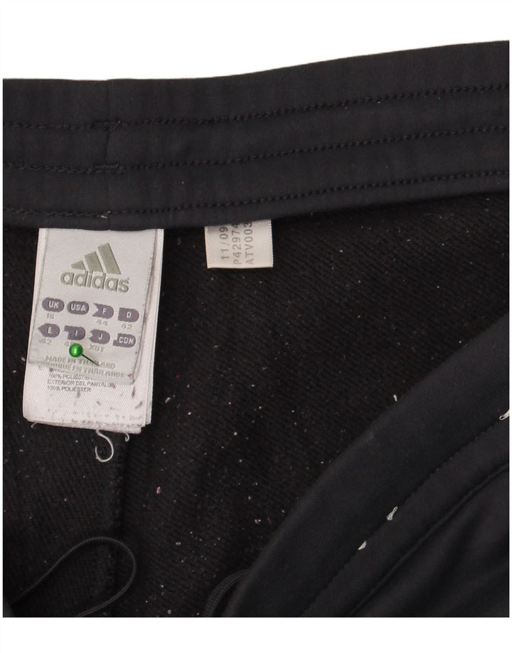 Calça de treino feminina Adidas UK 16 grande cinza poliéster