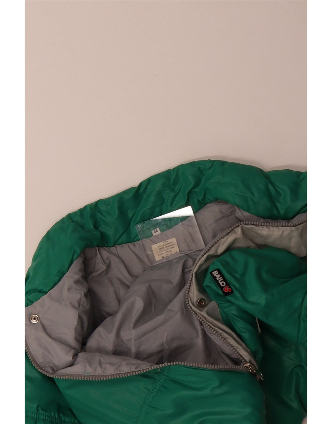 Jaqueta acolchoada masculina BAILO IT 48 poliamida colorblock verde médio