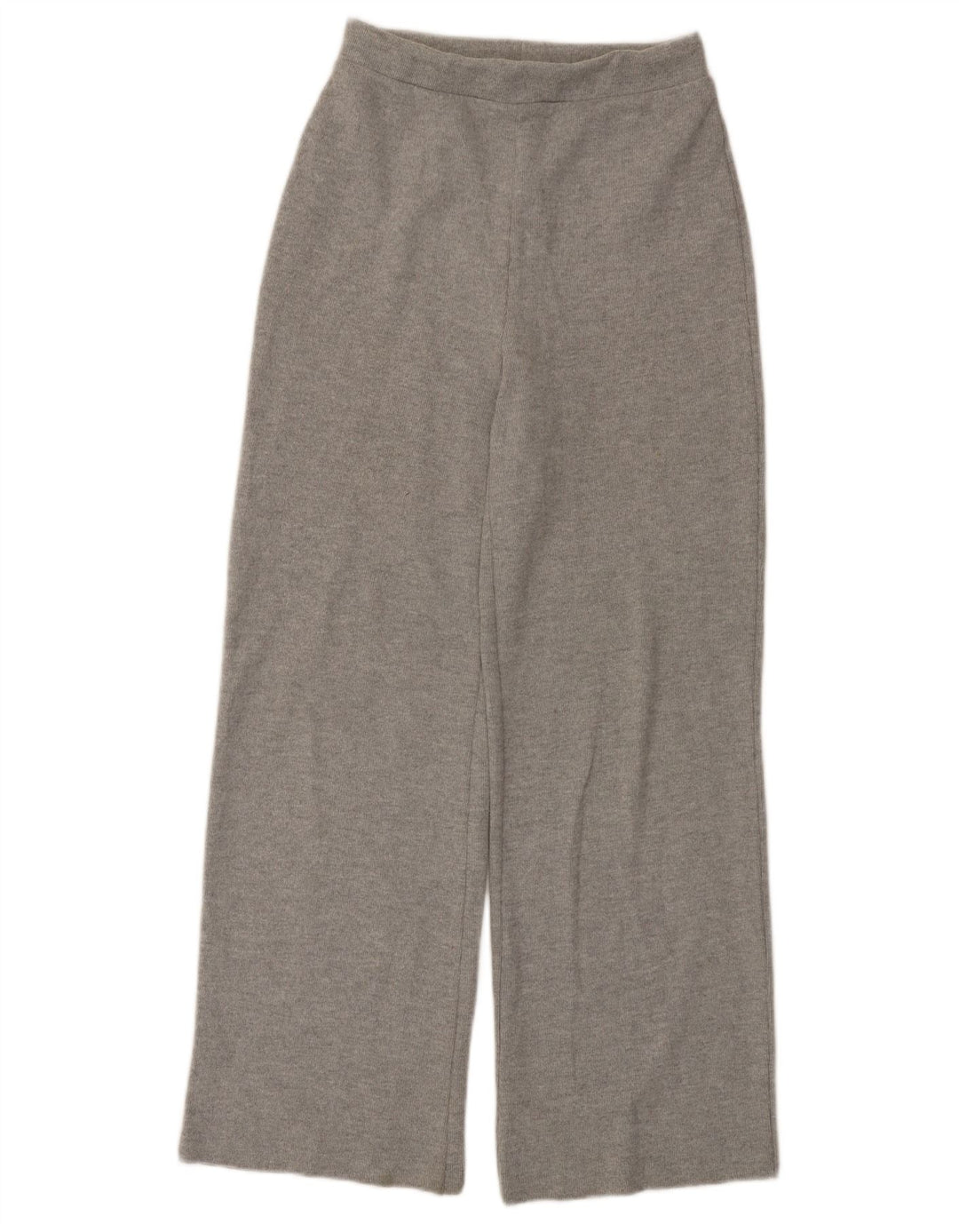 Calça de treino feminina Zara UK 8 poliéster manchado cinza pequeno