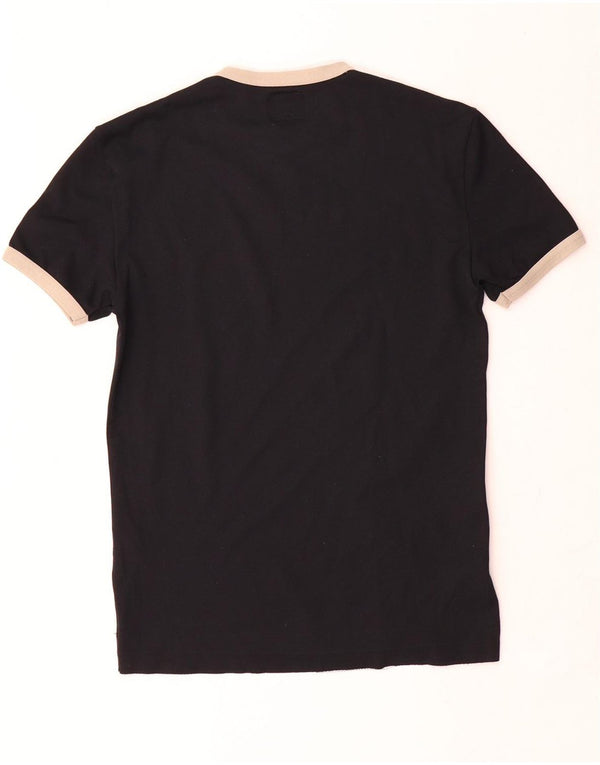 Energie Camiseta Feminina Top UK 12 Médio Preto Colourblock Nylon