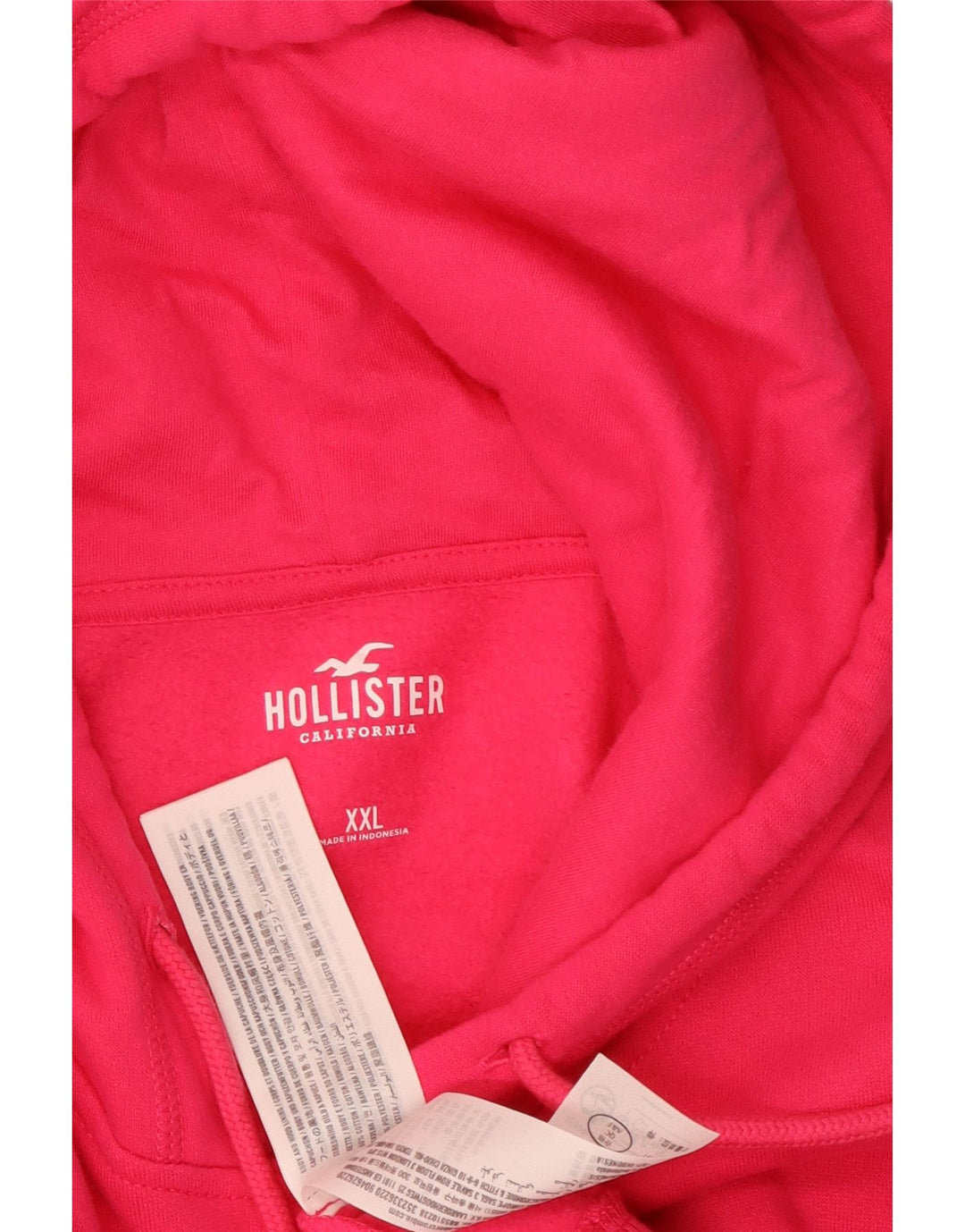 HOLLISTER moletom feminino oversized com capuz UK 20 2XL algodão rosa