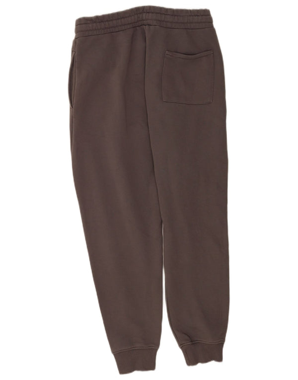Calça de treino feminina Zara Joggers UK 14 algodão cinza médio