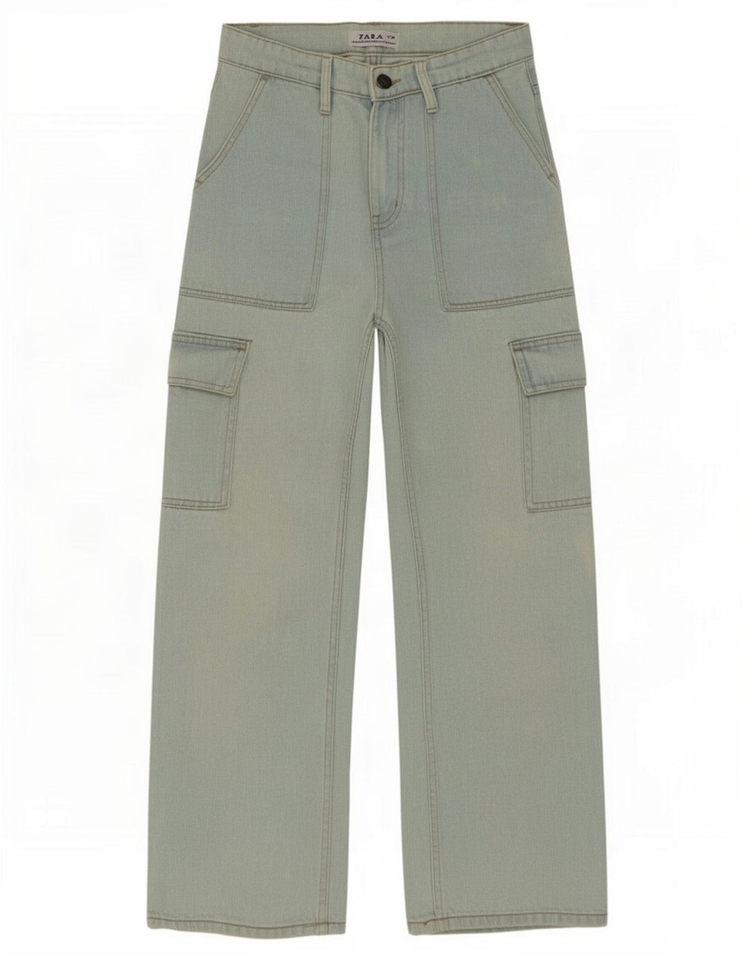 Calça Jeans Cargo Solta Zara Masculina W28 L27 Azul
