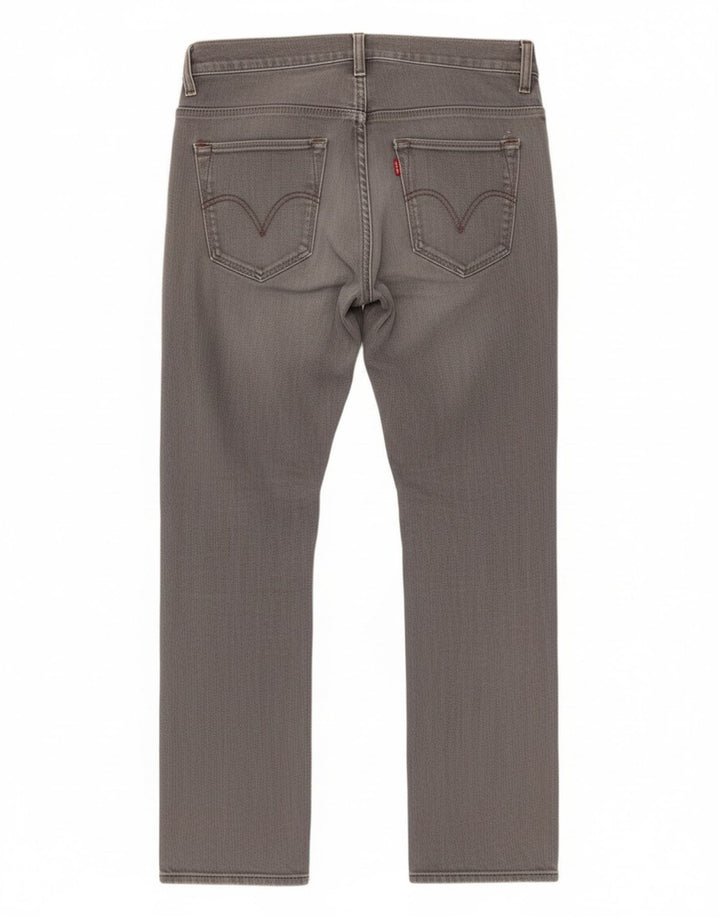 Calça jeans feminina Levi's 511 skinny W33 L30 cinza algodão