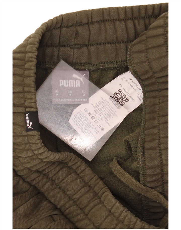 Calça de treino masculina Puma Joggers médio cáqui algodão