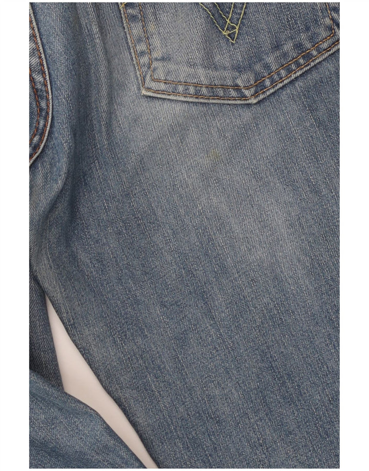 Jeans retos femininos Levi's W31 L34 algodão azul