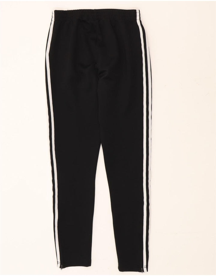 Calças de treino femininas Adidas UK 6 XS poliéster preto