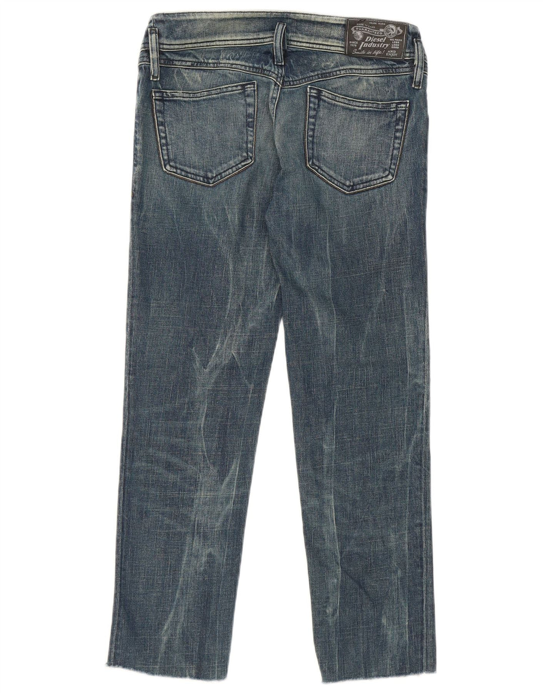 Diesel Feminino Matic Straight Jeans W29 L27 Azul Algodão