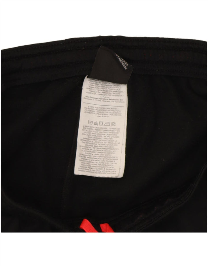 Calça de treino feminina Nike UK 12 médio preto colorblock poliéster
