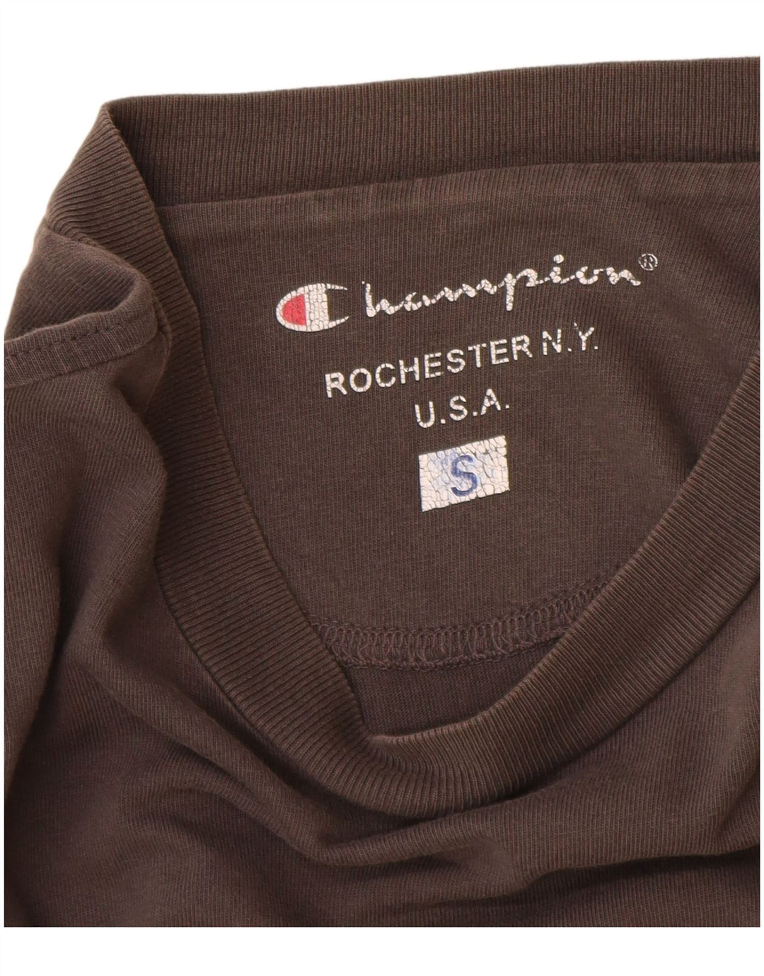 Champion Mens Top Manga Longa Pequena Cinza