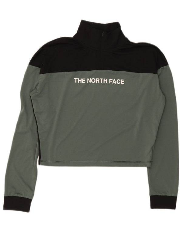 The North Face Womens Graphic Pullover Treino Top Reino Unido 14 Médio Caqui