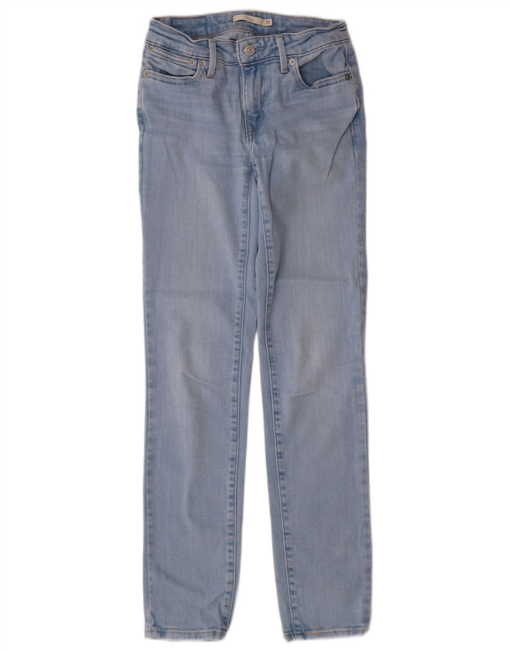 LEVI'S Feminino 712 Slim Jeans W25 L29 Azul Algodão