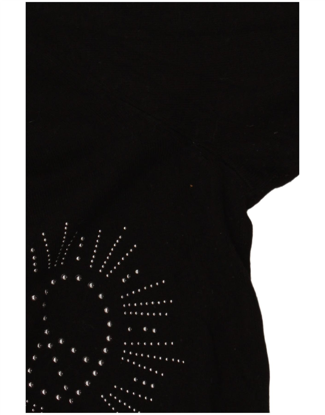 DESIGUAL Suéter feminino gráfico com decote em V Reino Unido 16 grande preto sintético