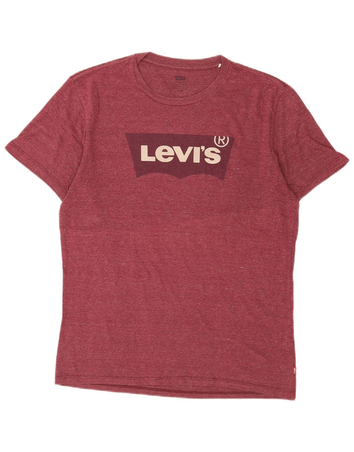 Camiseta gráfica masculina LEVI'S Top médio Borgonha