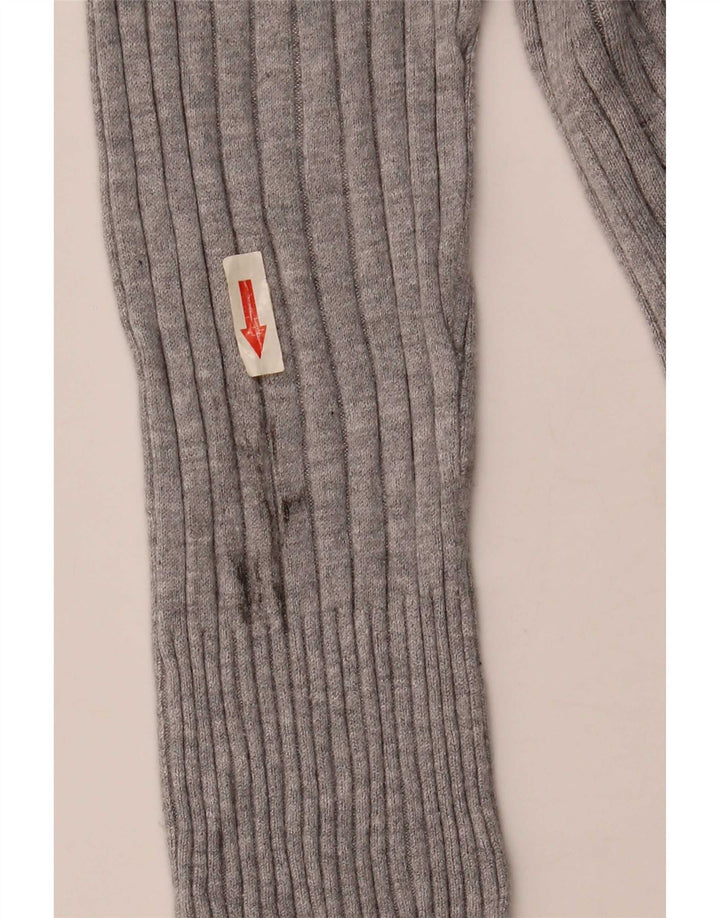 Suéter feminino Marks & Spencer Longline Open Cardigan Reino Unido 14 cinza médio