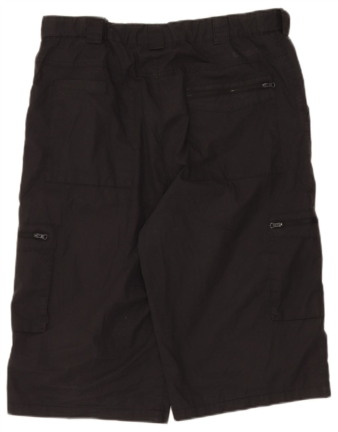 Shorts de carga masculino Mountain Warehouse W34 grande poliéster preto