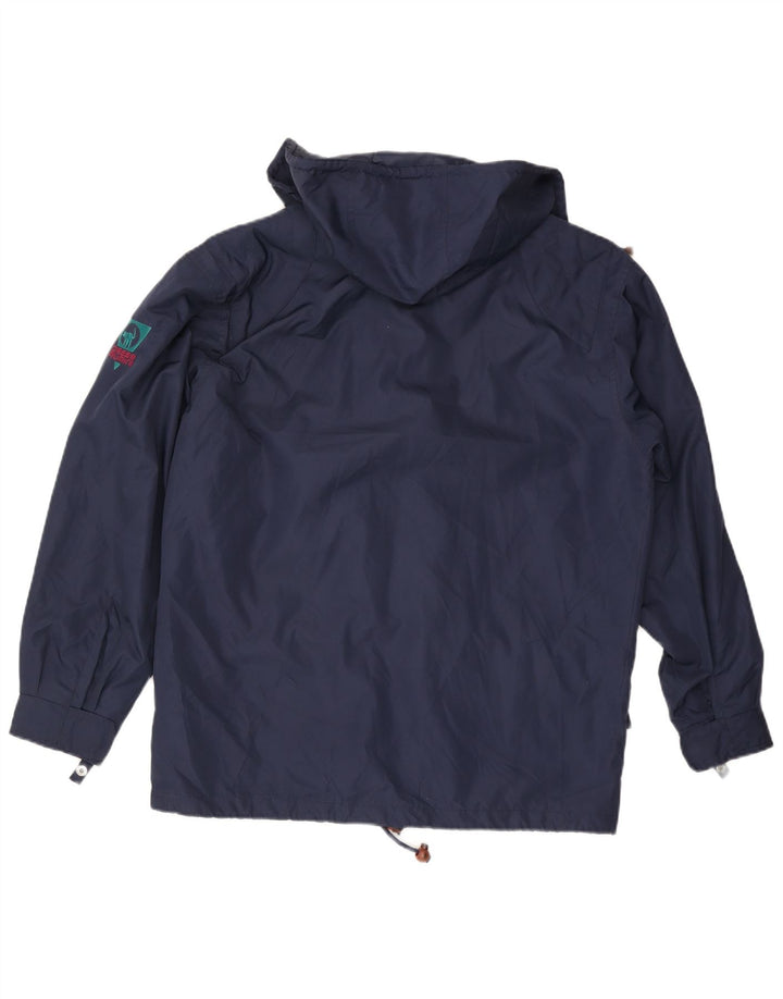 Jaqueta utilitária masculina Ciesse Piumini com capuz Reino Unido 44 XL azul marinho poliéster