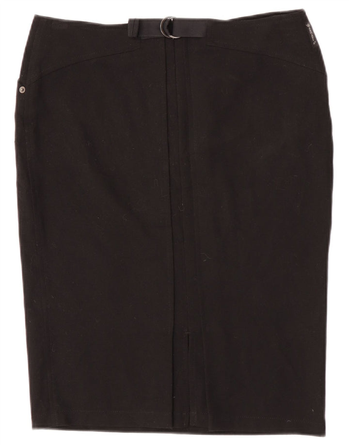 Saia lápis feminina Armani UK 12 médio W30 poliéster preto