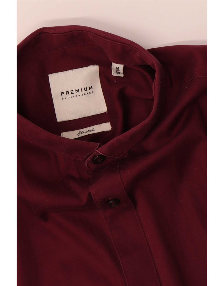 Camisa masculina Jack & Jones tamanho 40 algodão Borgonha médio
