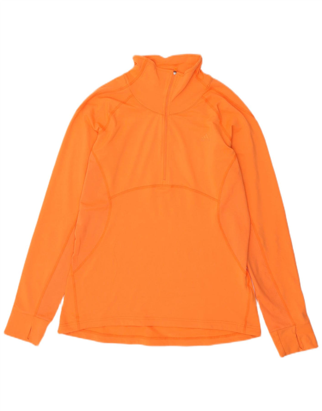 ADIDAS Womens Climalite Pullover Tracksuit Top UK 16/18 Grande Laranja