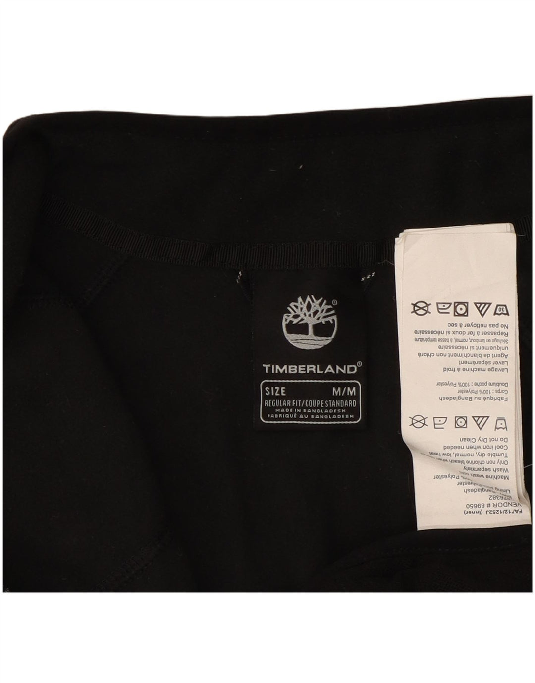 Jaqueta de lã feminina TIMBERLAND Regular Fit UK 14 poliéster preto médio