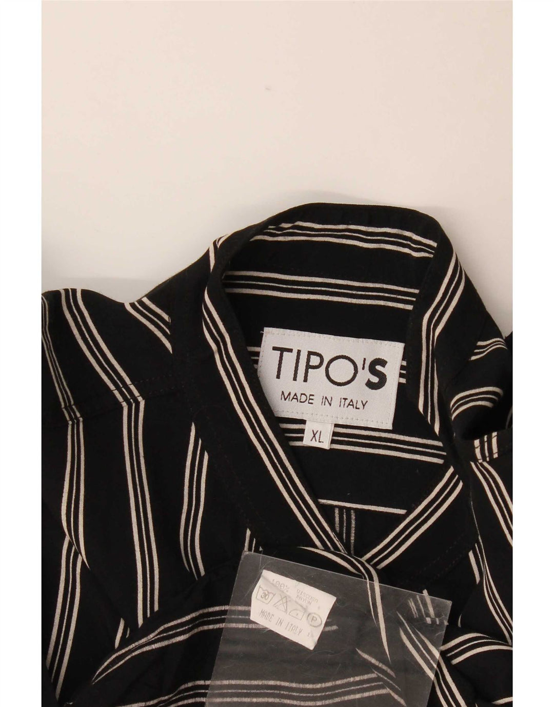 Camisa Masculina Tipo'S XL Viscose Listrada Preta