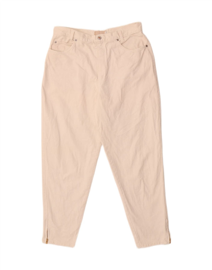 Jeans cônicos masculinos VINTAGE W34 L27 algodão branco