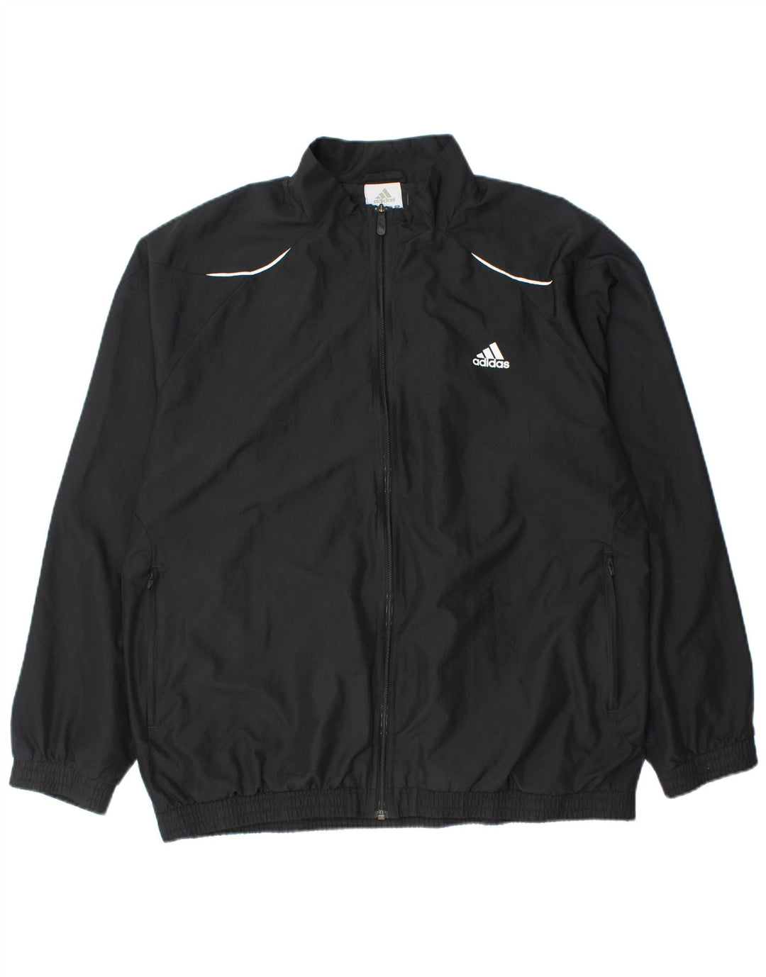 ADIDAS Mens Tracksuit Top Jacket XL Preto Poliéster