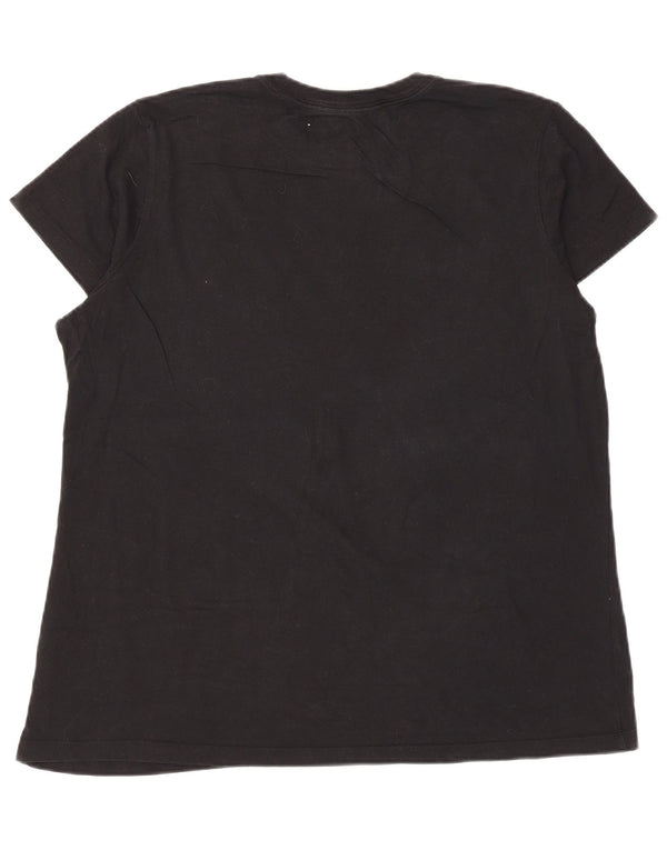 Camiseta Nike feminina gráfica Top UK 20 2XL algodão preto